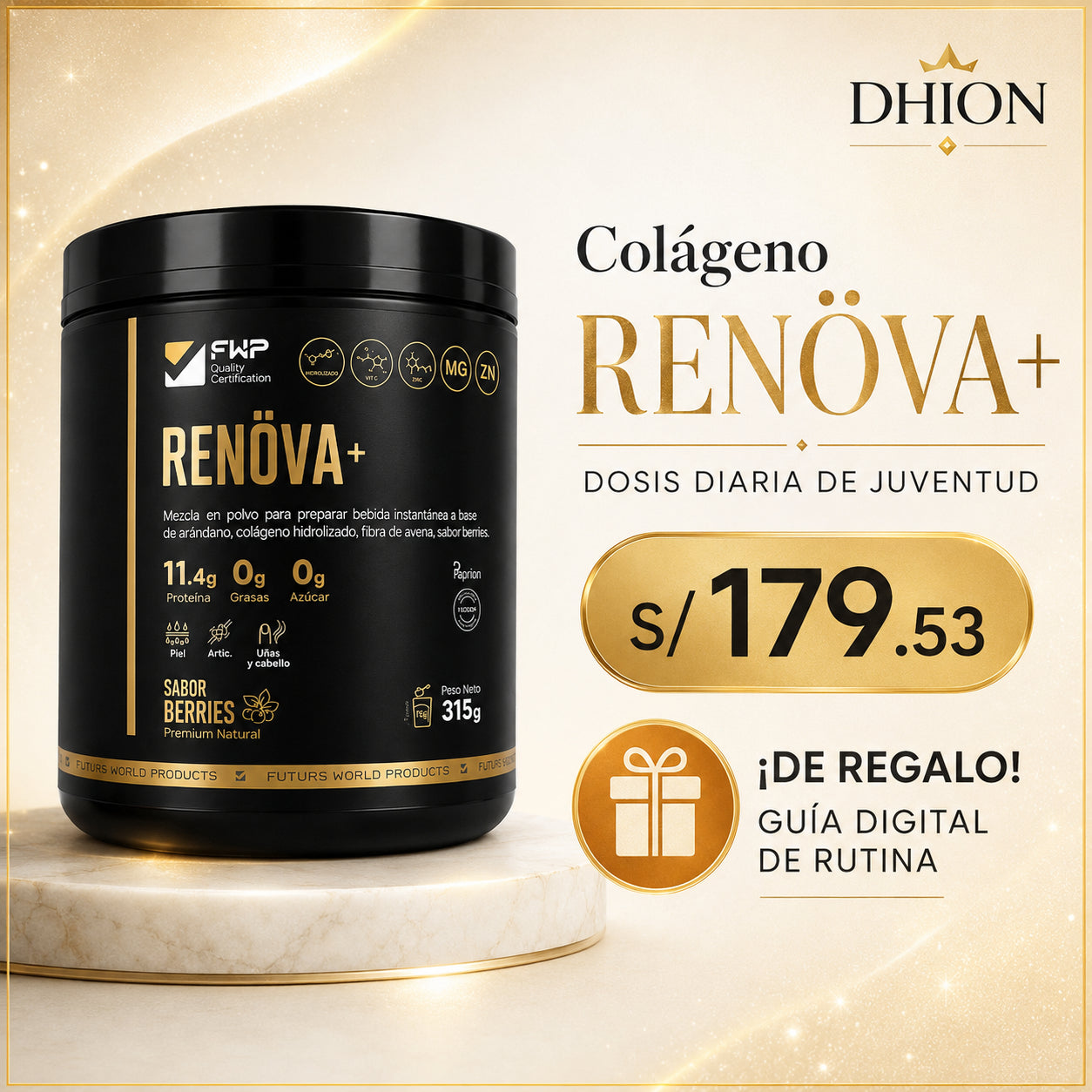 Colágeno RENÖVA-Dosis Diaria De Juventud 🤩