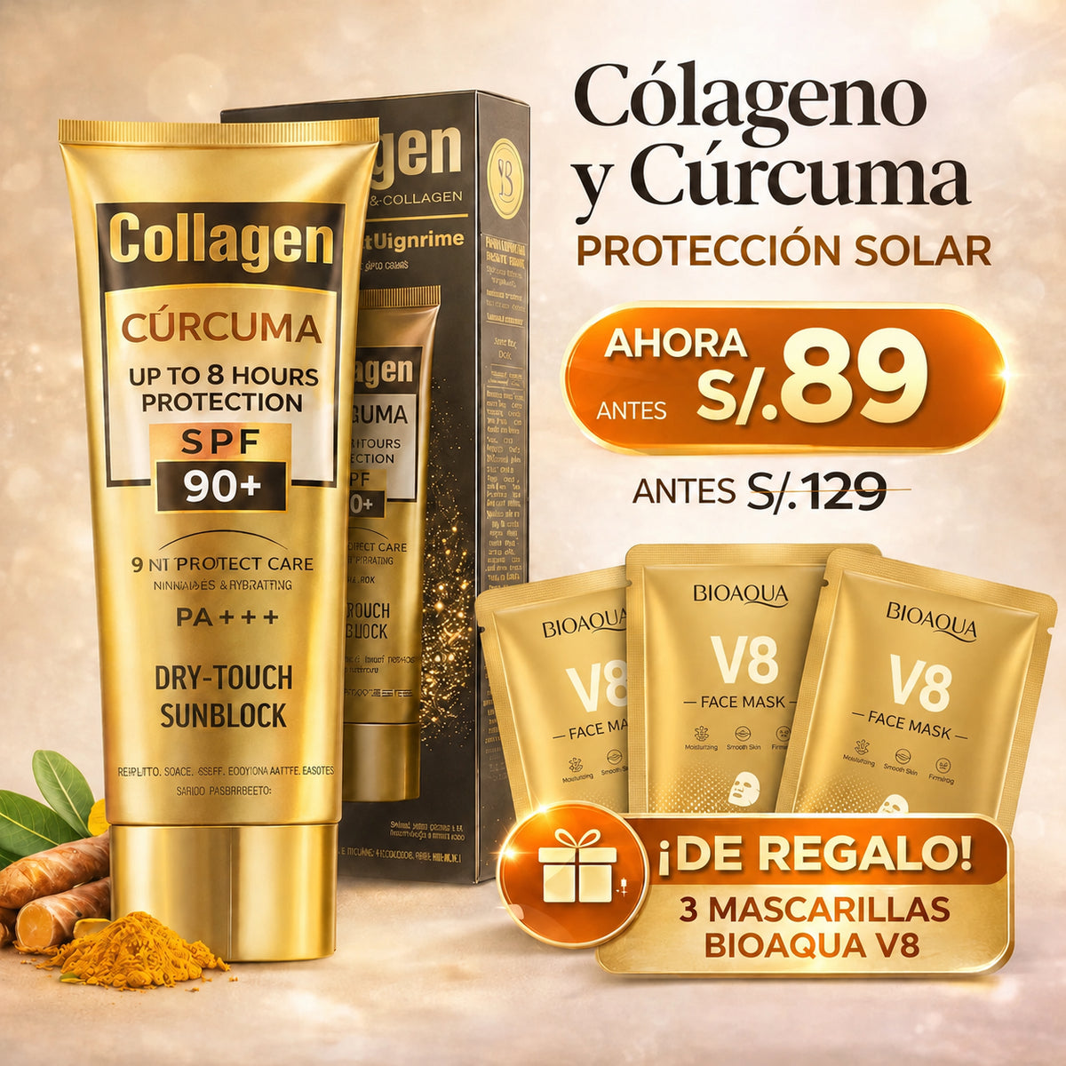 "Sol, calma y firmeza. Los 3 en un solo frasco."
