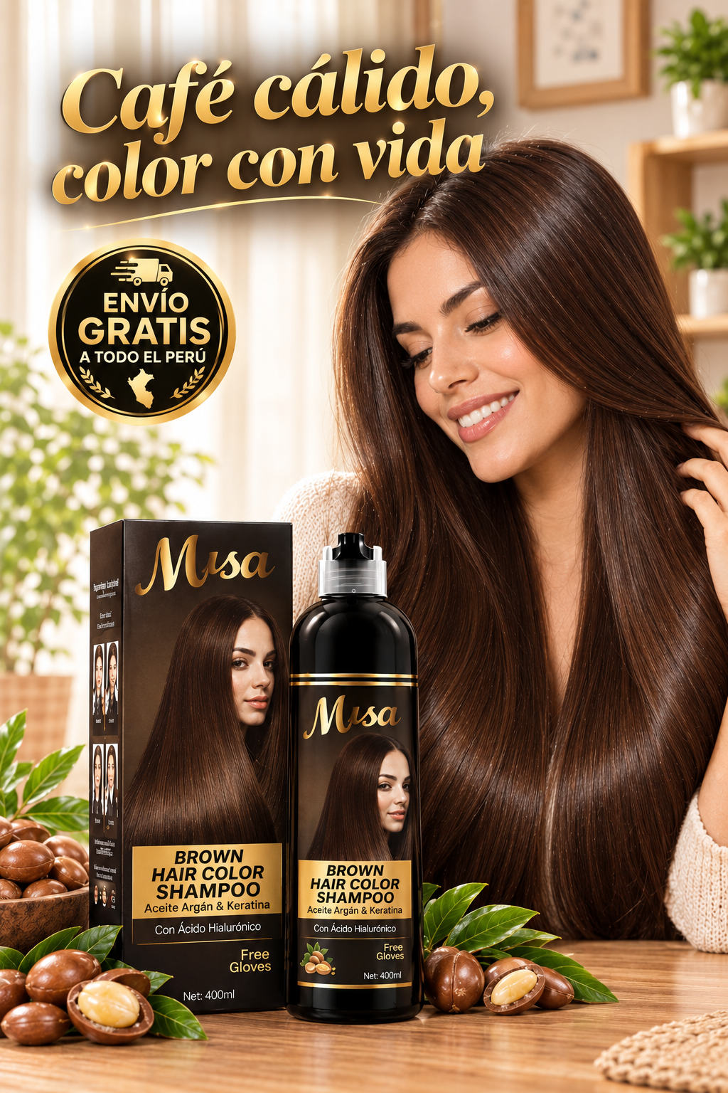 Shampoo Tinte Natural · Dile Adiós a las Canas